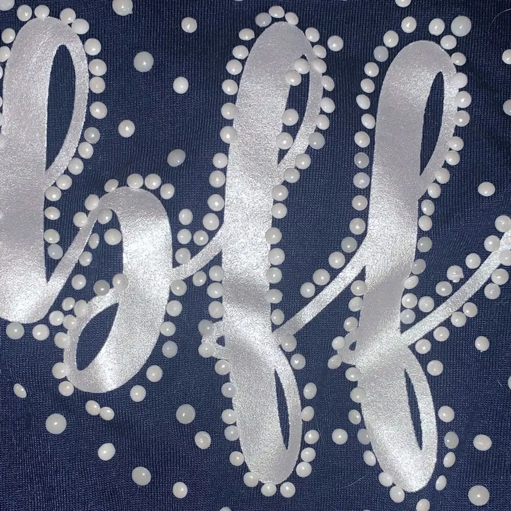 Navy & White Pearl -Best Friend Forever -Top Paw